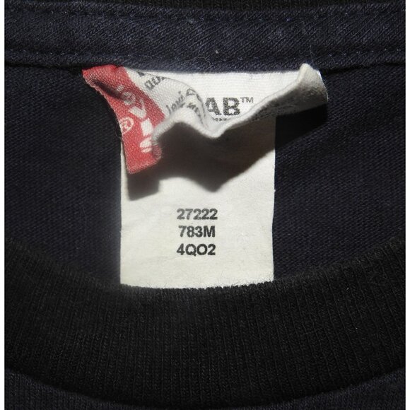 Vintage 90s Levi's Script Tailsweep Logo Black Short Sleeve T-Shirt Large Mexico - Picture 4 of 6